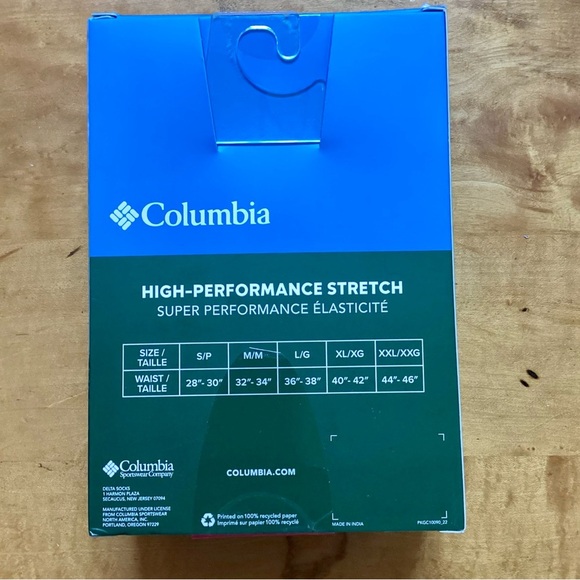 COLUMBIA Men’s High Performance Stretch Boxer Briefs Tag Free Size Medium NEW - Picture 4 of 5